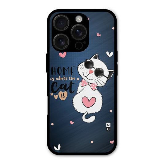 Home Where Cat Shockproof Hybrid Protection (Metal + TPU) Back Case Cover