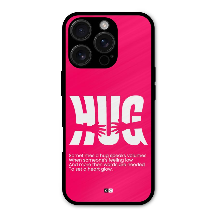 Hug Speaks Shockproof Hybrid Protection (Metal + TPU) Back Case Cover