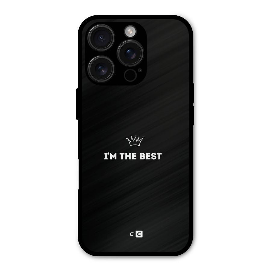 I Am The Best Shockproof Hybrid Protection (Metal + TPU) Back Case Cover