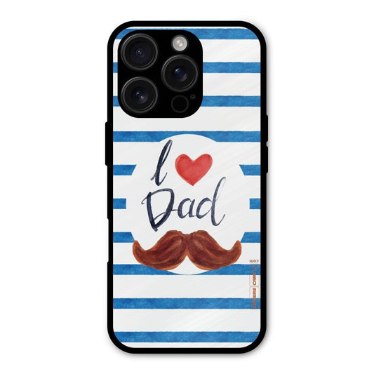 I Love Dad Shockproof Hybrid Protection (Metal + TPU) Back Case Cover