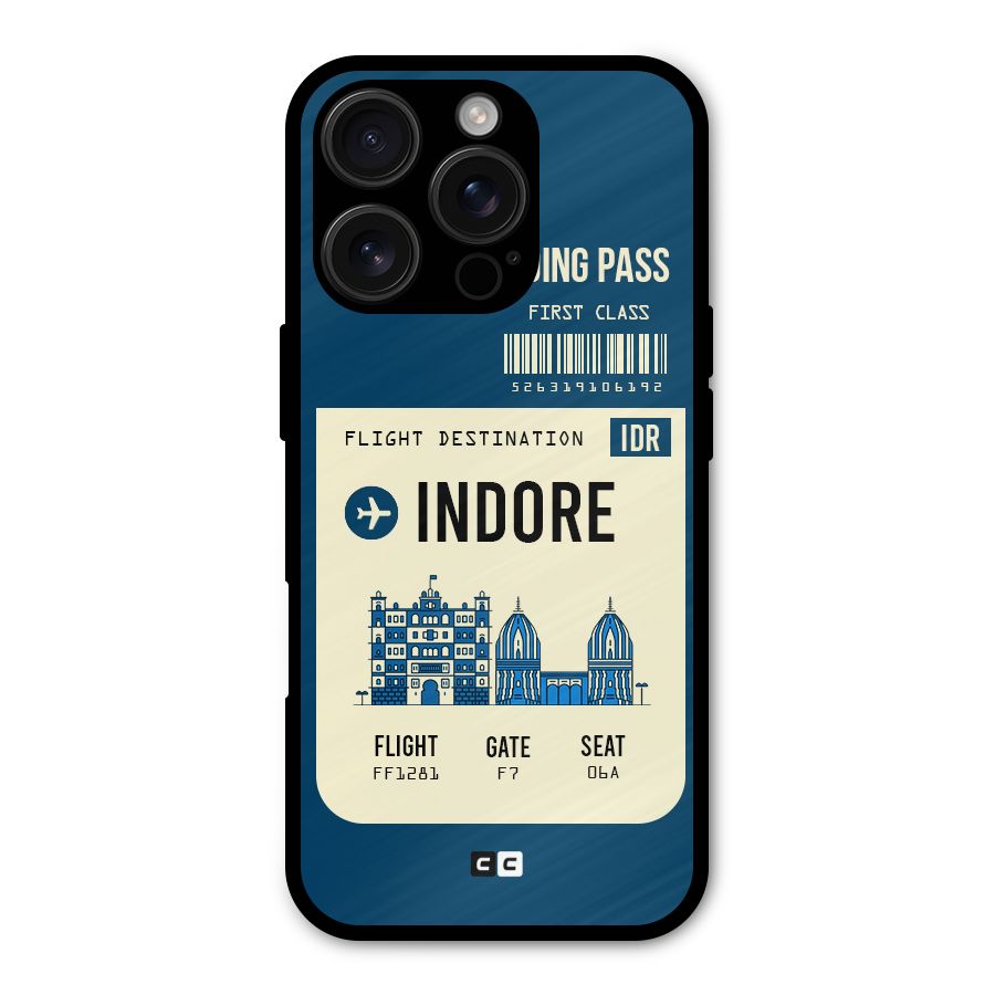 Indore Boarding Pass Shockproof Hybrid Protection (Metal + TPU) Back Case Cover