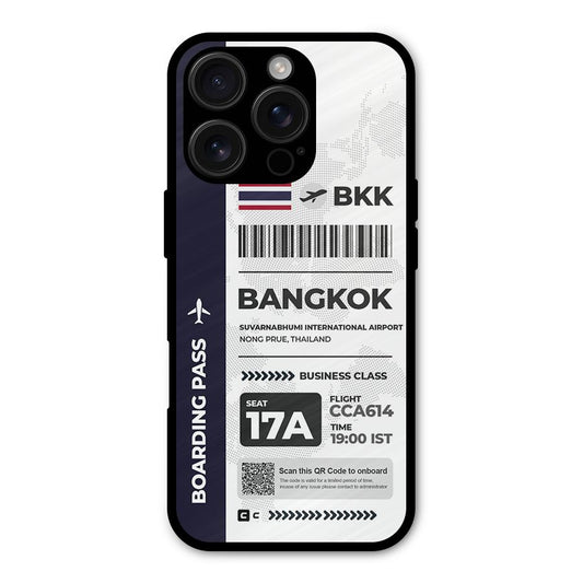 International Boarding Pass Bangkok Shockproof Hybrid Protection (Metal + TPU) Back Case Cover
