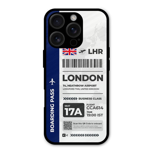 International Boarding Pass London Shockproof Hybrid Protection (Metal + TPU) Back Case Cover