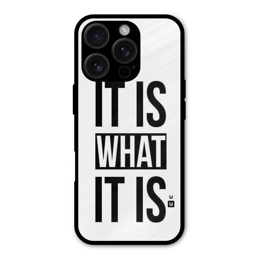 Itis What Itis Shockproof Hybrid Protection (Metal + TPU) Back Case Cover