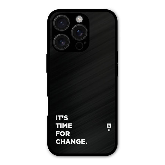 Its Time For Change Shockproof Hybrid Protection (Metal + TPU) Back Case Cover