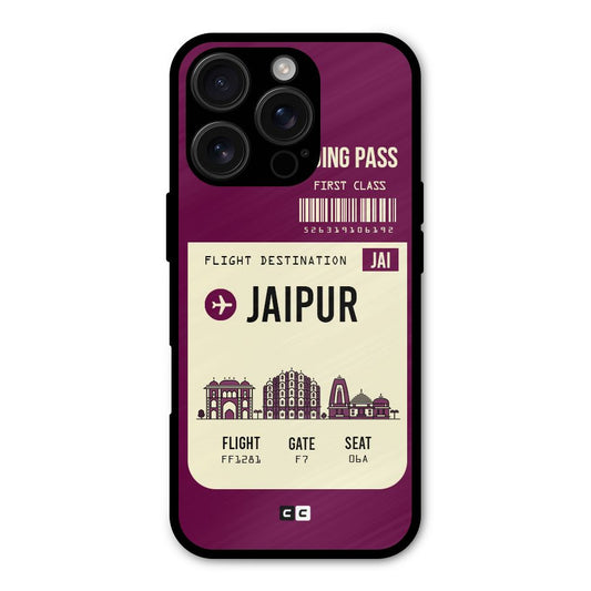 Jaipur Boarding Pass Shockproof Hybrid Protection (Metal + TPU) Back Case Cover