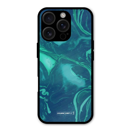 Jazzy Green Marble Texture Shockproof Hybrid Protection (Metal + TPU) Back Case Cover