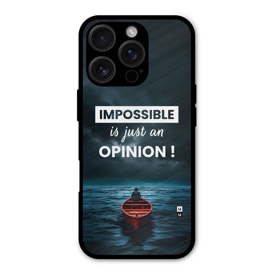 Just An Opinion Shockproof Hybrid Protection (Metal + TPU) Back Case Cover