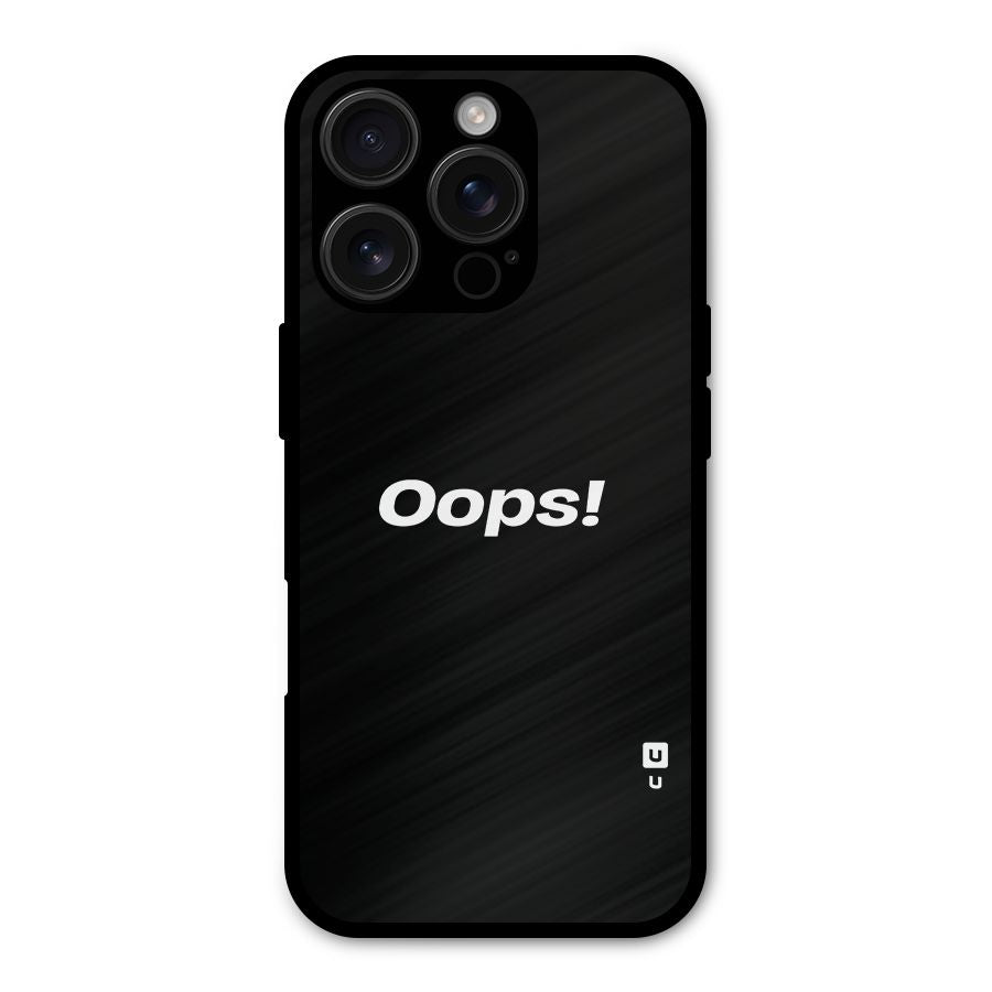 Just Oops Shockproof Hybrid Protection (Metal + TPU) Back Case Cover