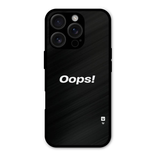 Just Oops Shockproof Hybrid Protection (Metal + TPU) Back Case Cover
