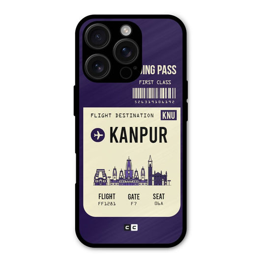 Kanpur Boarding Pass Shockproof Hybrid Protection (Metal + TPU) Back Case Cover