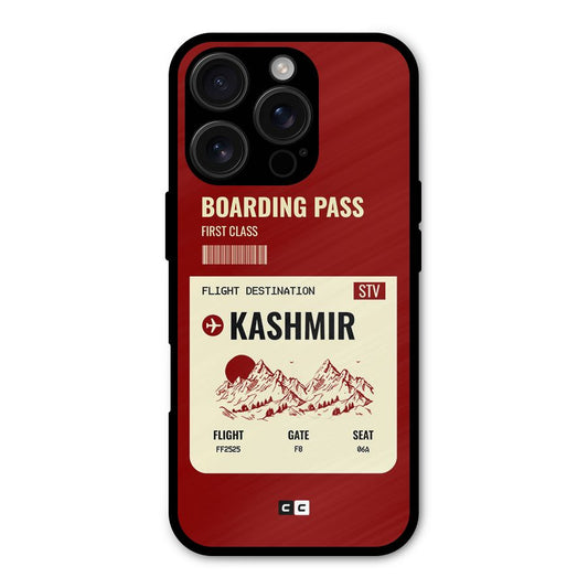 Kashmir Boarding Pass Shockproof Hybrid Protection (Metal + TPU) Back Case Cover