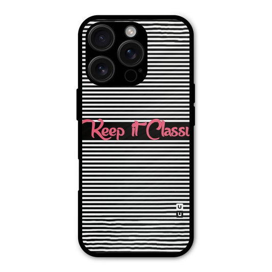 Keep It Classy Shockproof Hybrid Protection (Metal + TPU) Back Case Cover
