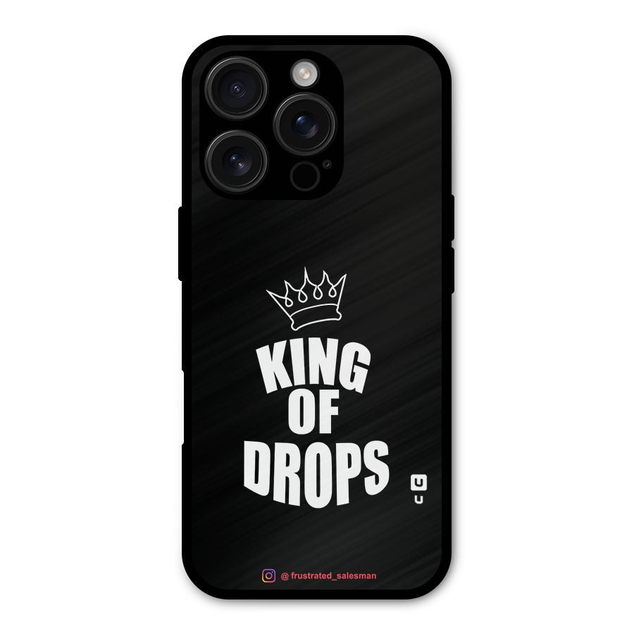 King of Drops Black Shockproof Hybrid Protection (Metal + TPU) Back Case Cover