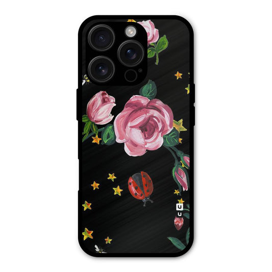 Ladybird And Floral Shockproof Hybrid Protection (Metal + TPU) Back Case Cover