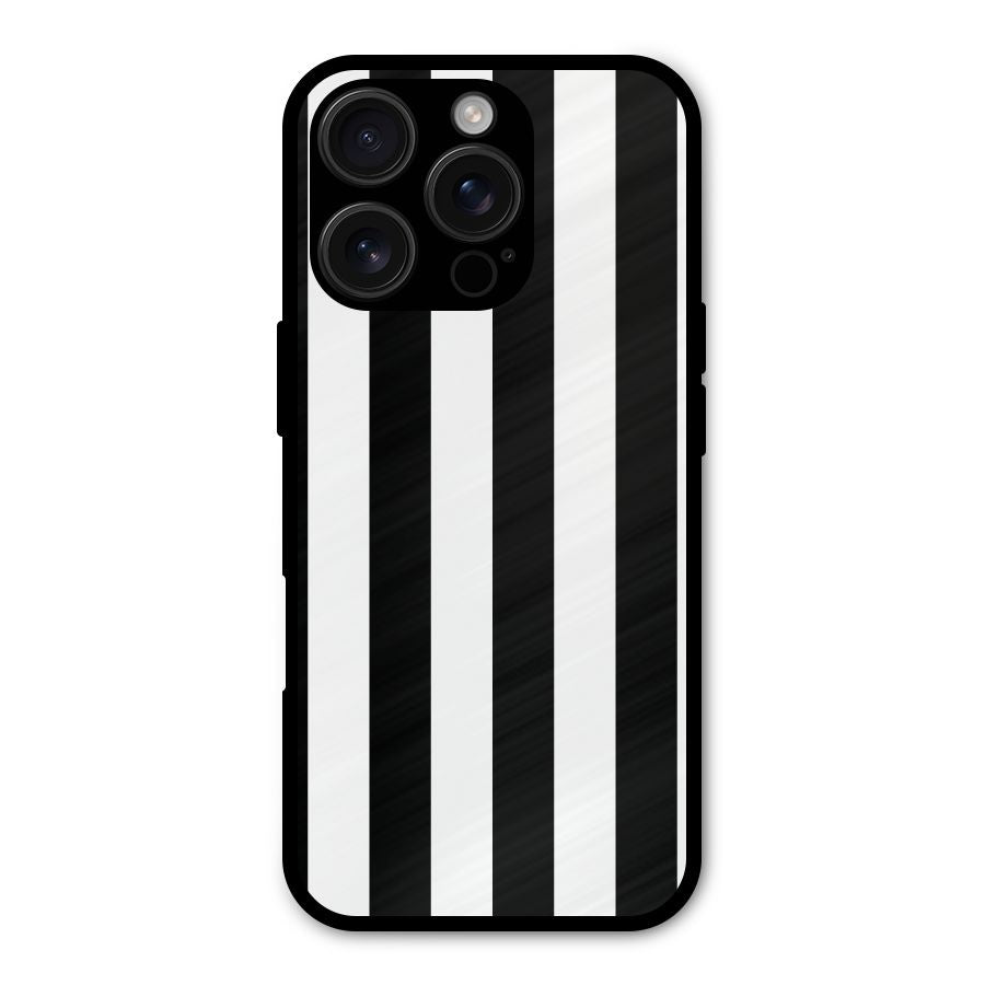 Lavish Black Stripes Shockproof Hybrid Protection (Metal + TPU) Back Case Cover