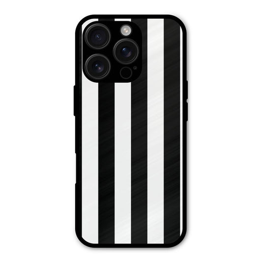 Lavish Black Stripes Shockproof Hybrid Protection (Metal + TPU) Back Case Cover