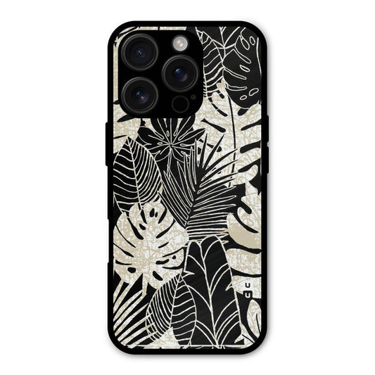 Leaf Pattern Shockproof Hybrid Protection (Metal + TPU) Back Case Cover
