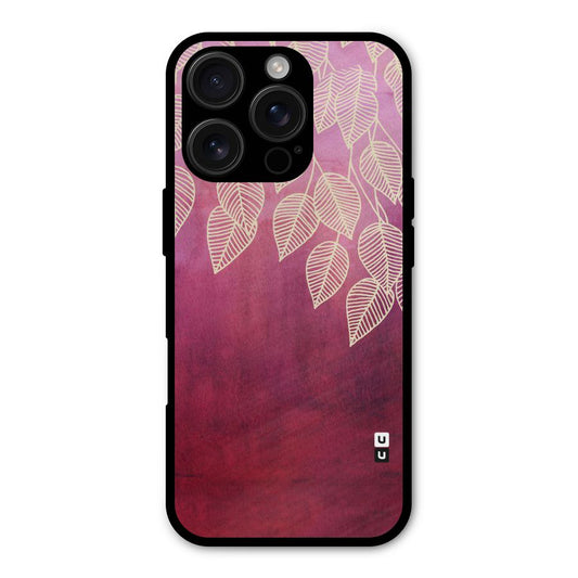 Leafy Outline Shockproof Hybrid Protection (Metal + TPU) Back Case Cover