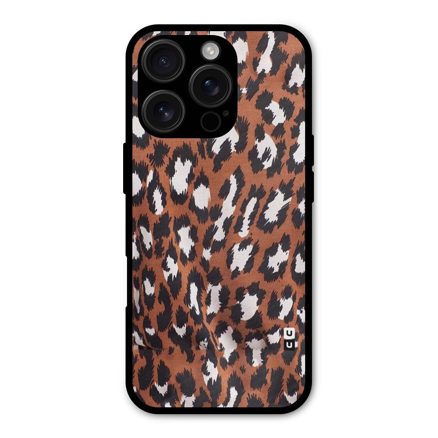 Leapord Design Shockproof Hybrid Protection (Metal + TPU) Back Case Cover