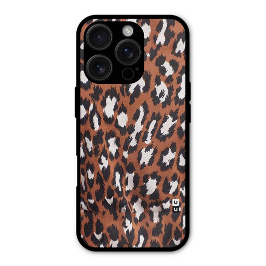 Leapord Design Shockproof Hybrid Protection (Metal + TPU) Back Case Cover