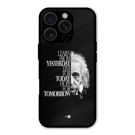 Learn From Yesterday Shockproof Hybrid Protection (Metal + TPU) Back Case Cover