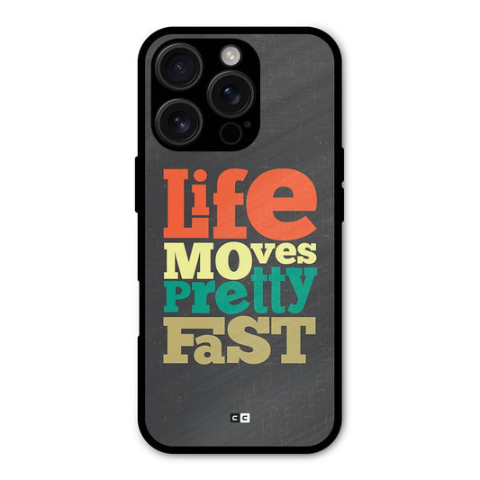 Life Moves Fast Shockproof Hybrid Protection (Metal + TPU) Back Case Cover