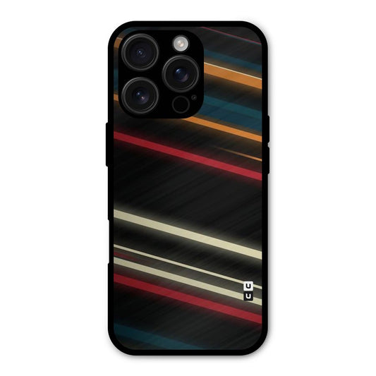 Light Diagonal Stripes Shockproof Hybrid Protection (Metal + TPU) Back Case Cover