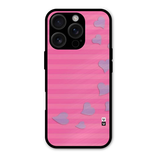 Light Heart Stripes Shockproof Hybrid Protection (Metal + TPU) Back Case Cover