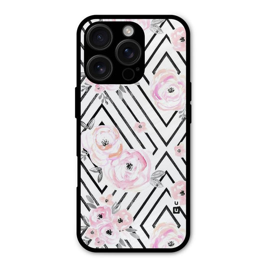 Light Pastel Flowers Design Shockproof Hybrid Protection (Metal + TPU) Back Case Cover