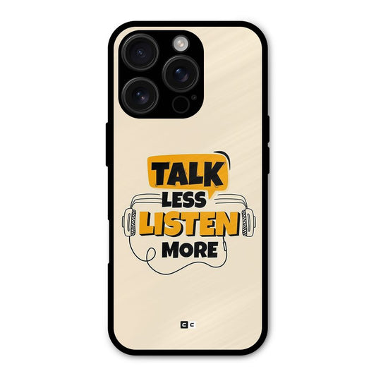 Listen More Shockproof Hybrid Protection (Metal + TPU) Back Case Cover