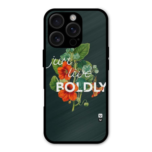 Live Boldly Shockproof Hybrid Protection (Metal + TPU) Back Case Cover