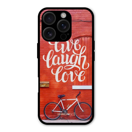 Live Laugh Love Shockproof Hybrid Protection (Metal + TPU) Back Case Cover
