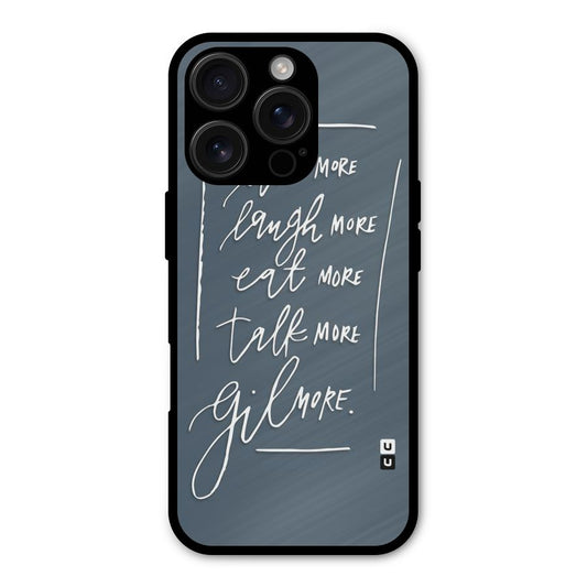 Live Laugh More Shockproof Hybrid Protection (Metal + TPU) Back Case Cover