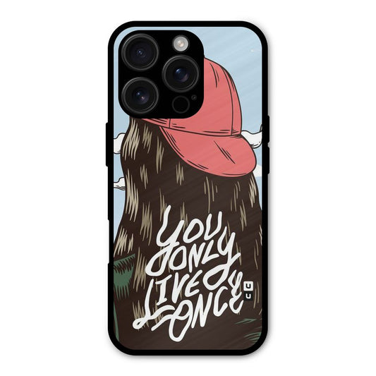 Live Once Shockproof Hybrid Protection (Metal + TPU) Back Case Cover