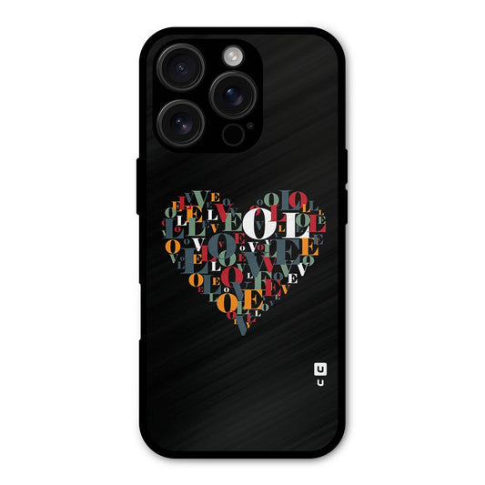 Love Abstract Heart Art Shockproof Hybrid Protection (Metal + TPU) Back Case Cover