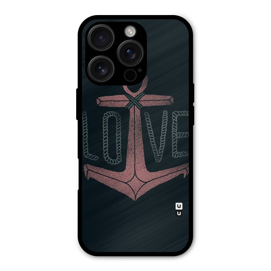 Love Anchor Form Shockproof Hybrid Protection (Metal + TPU) Back Case Cover