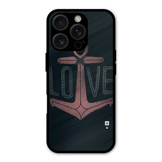 Love Anchor Form Shockproof Hybrid Protection (Metal + TPU) Back Case Cover