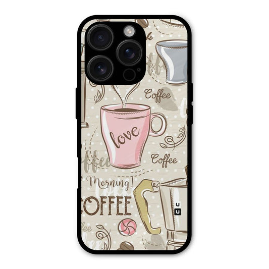 Love Coffee Design Shockproof Hybrid Protection (Metal + TPU) Back Case Cover