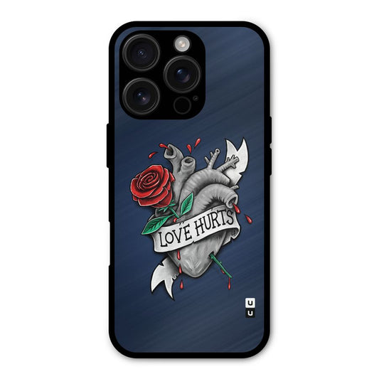 Love Hurts Shockproof Hybrid Protection (Metal + TPU) Back Case Cover