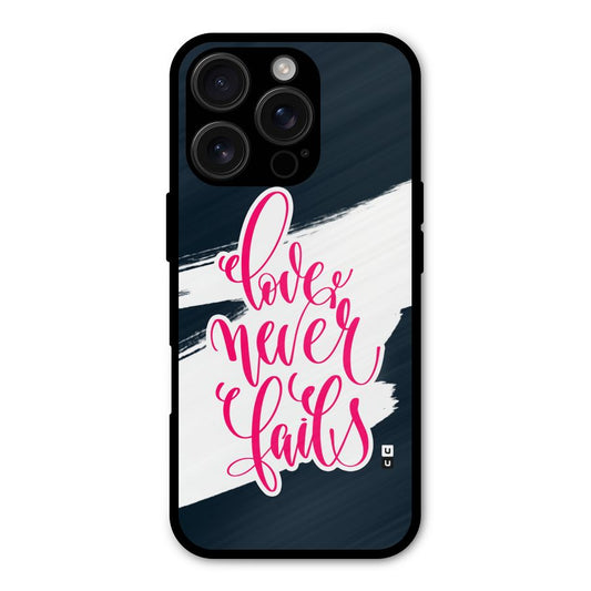 Love Never Fails Shockproof Hybrid Protection (Metal + TPU) Back Case Cover