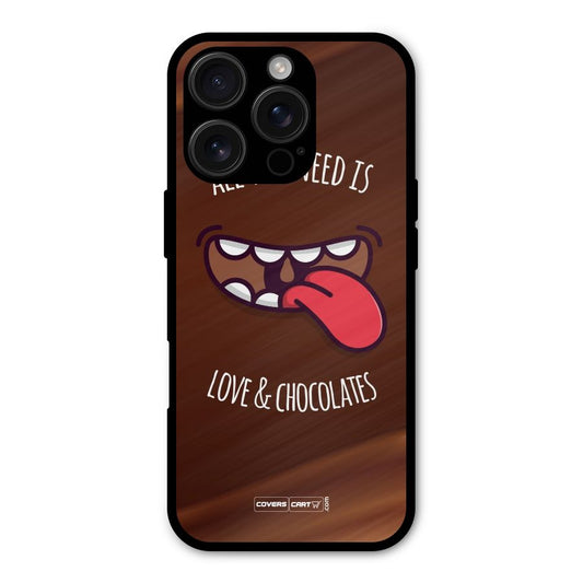 Love and Chocolates Shockproof Hybrid Protection (Metal + TPU) Back Case Cover