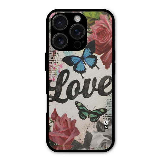 Lovely Butterfly Love Shockproof Hybrid Protection (Metal + TPU) Back Case Cover