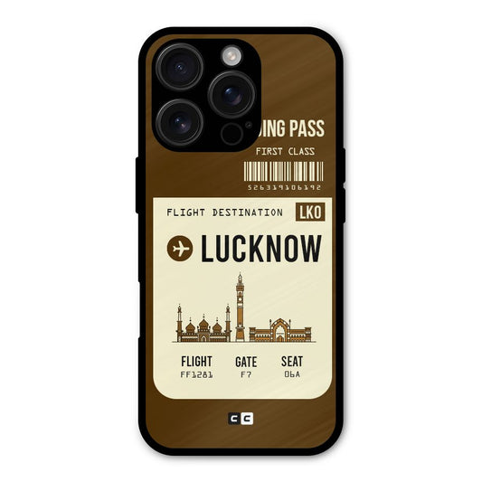 Lucknow Boarding Pass Shockproof Hybrid Protection (Metal + TPU) Back Case Cover