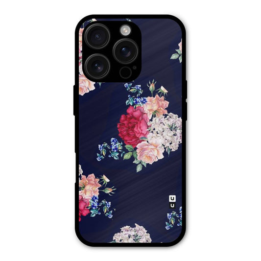 Magenta Peach Floral Shockproof Hybrid Protection (Metal + TPU) Back Case Cover