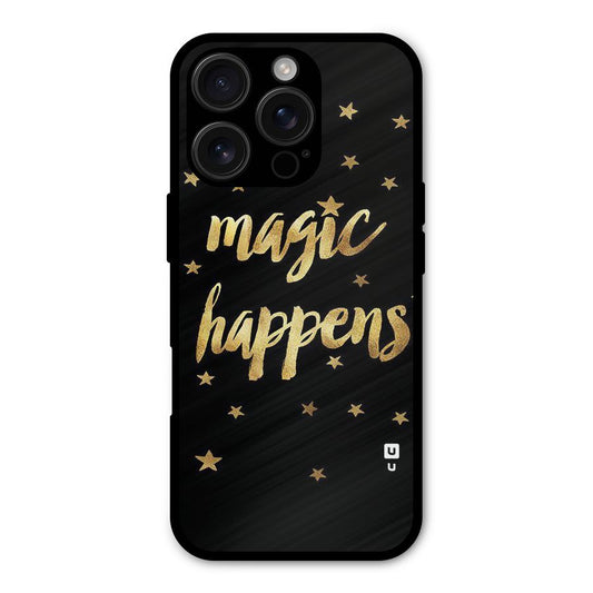 Magic Happens Shockproof Hybrid Protection (Metal + TPU) Back Case Cover
