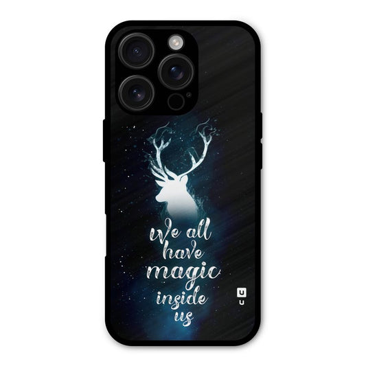 Magic Inside Shockproof Hybrid Protection (Metal + TPU) Back Case Cover