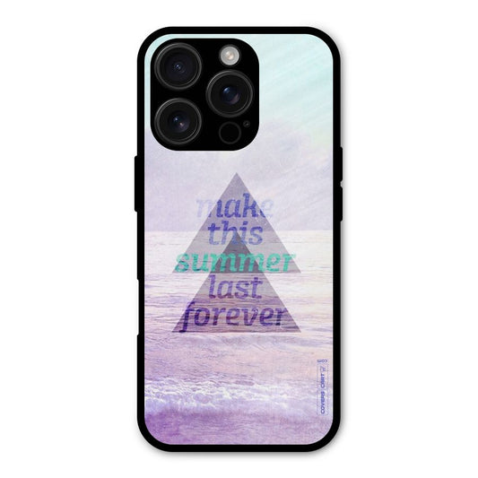 Make This Summer Last Forever Shockproof Hybrid Protection (Metal + TPU) Back Case Cover