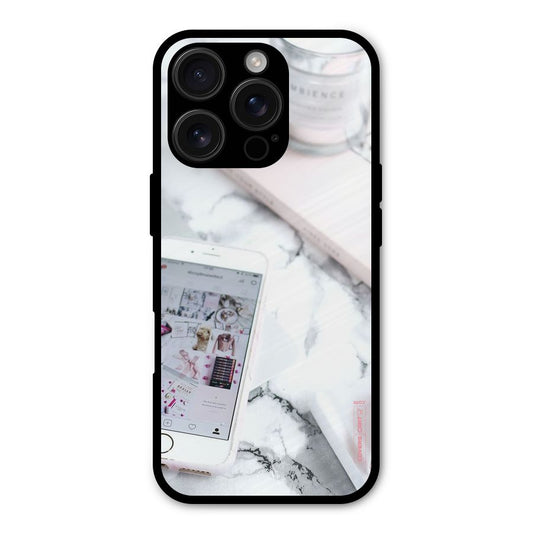 Make Up And Phone Shockproof Hybrid Protection (Metal + TPU) Back Case Cover