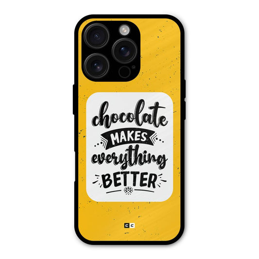 Makes Everything Better Shockproof Hybrid Protection (Metal + TPU) Back Case Cover